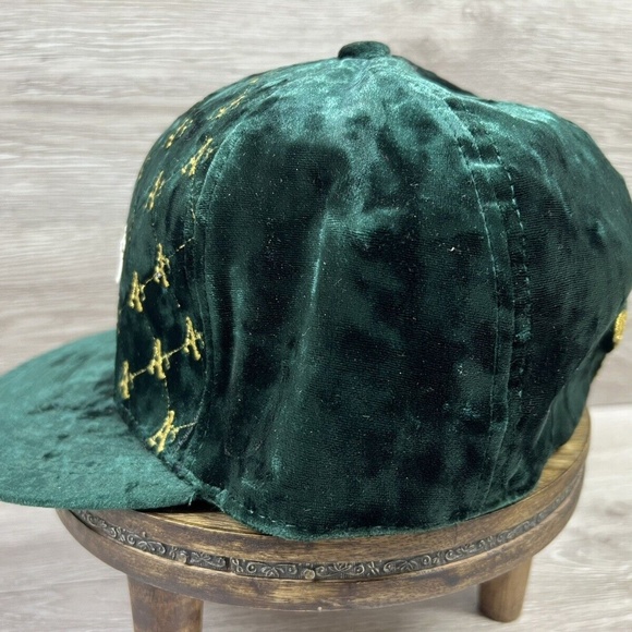 Rare Oakland A's Velvet Baseball American Needle Cooperstown Fitted Hat 7 5/8 - Picture 5 of 12